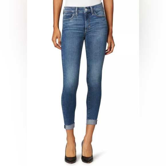 Joe's Jeans The Icon Crop Cuffed Skinny Ankle Jeans in Wavelength Size 25 - Picture 1 of 9